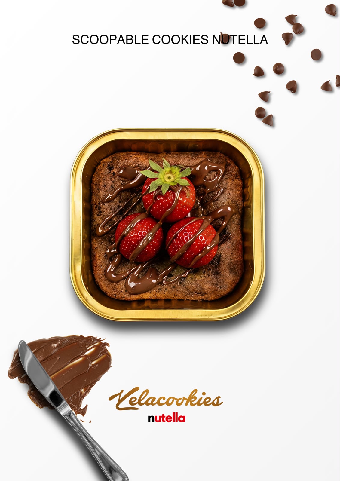 Scoopable Nutella Cookies